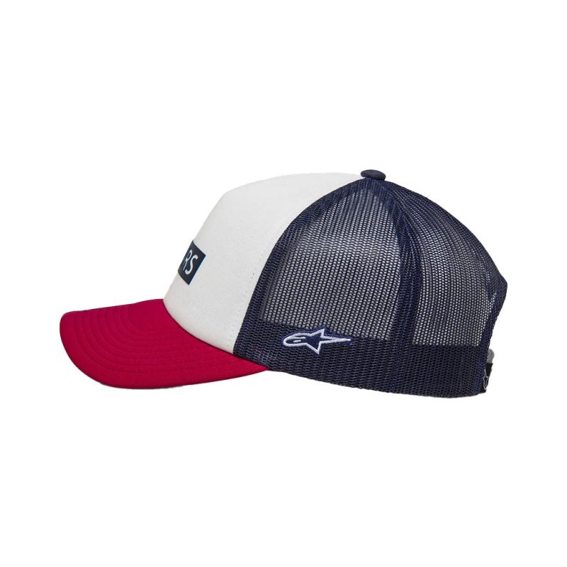 Alpinestars Clarified Foam White Red Trucker Hat 4