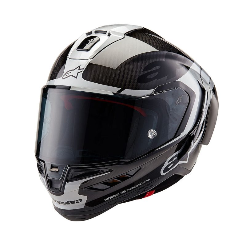 Alpinestars Supertech SR10 Element Black Silver Carbon Helmet 1