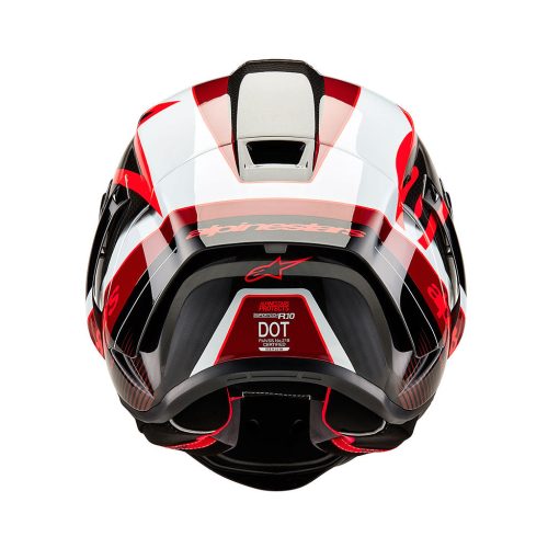 Alpinestars Supertech SR10 Team Black Carbon Red White Helmet 3