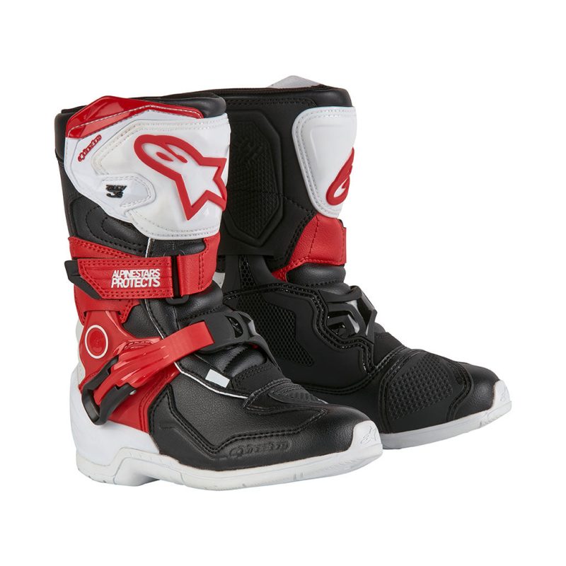 Alpinestars Tech 3s Black White Red Kids MX Boots 1