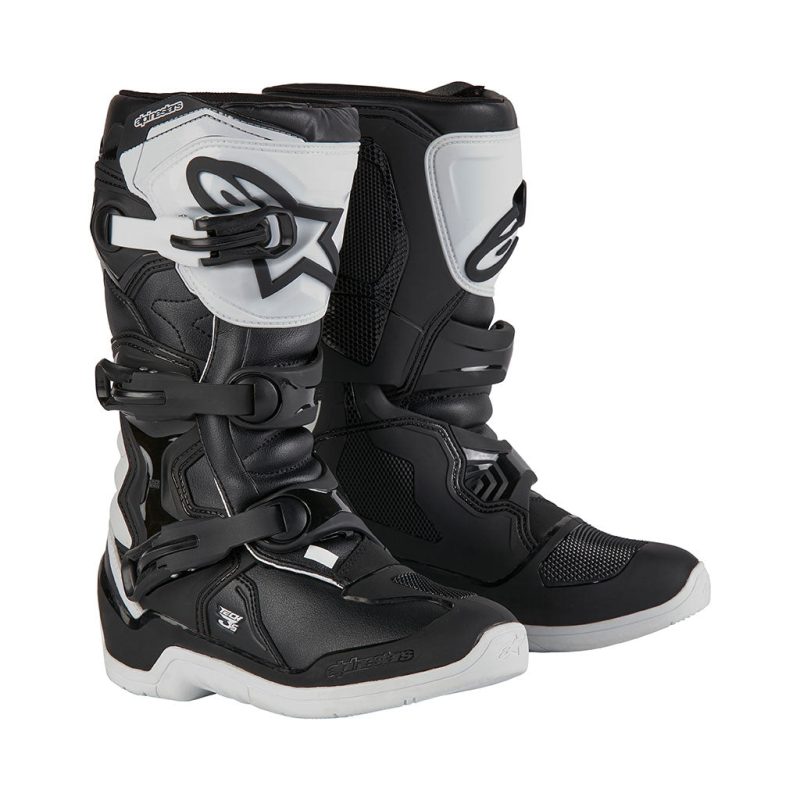 Alpinestars Tech 3s V2 Black White Youth MX Boots 3