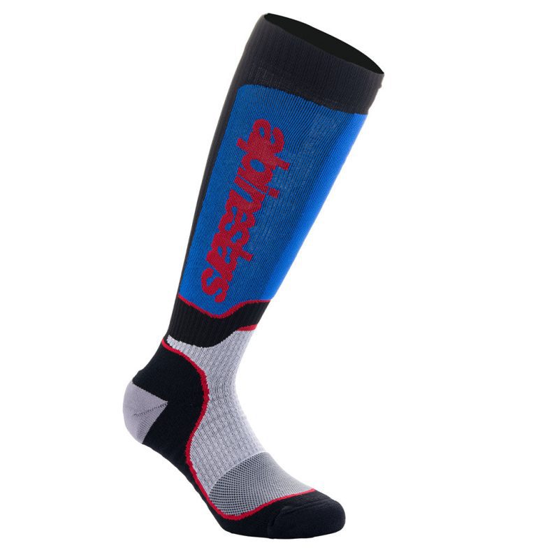 alps mx plus black red blue sock