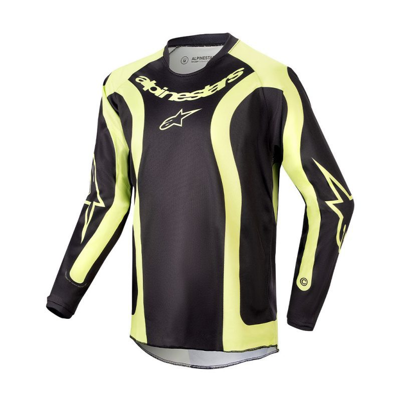 youth racer lurv black yellow jersey front 1